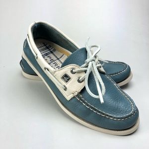 Men’s Sperry Top-Sider. Blue/Cream 9.5, w/Box